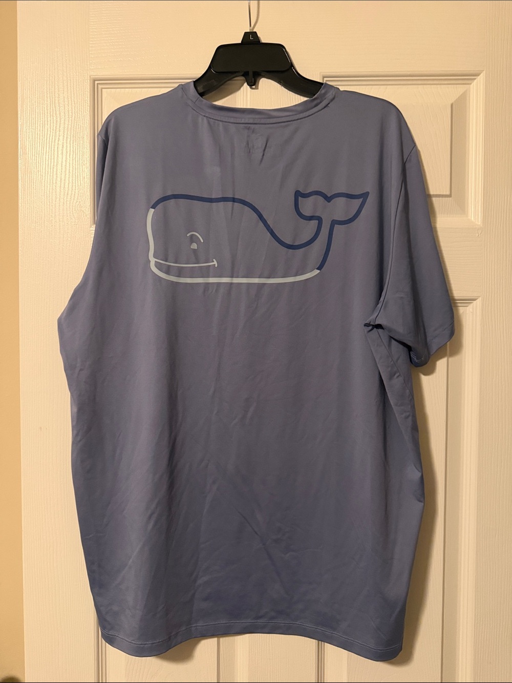 Vineyard Vines Men's Whale Tee - Periwinkle with Navy Graphic